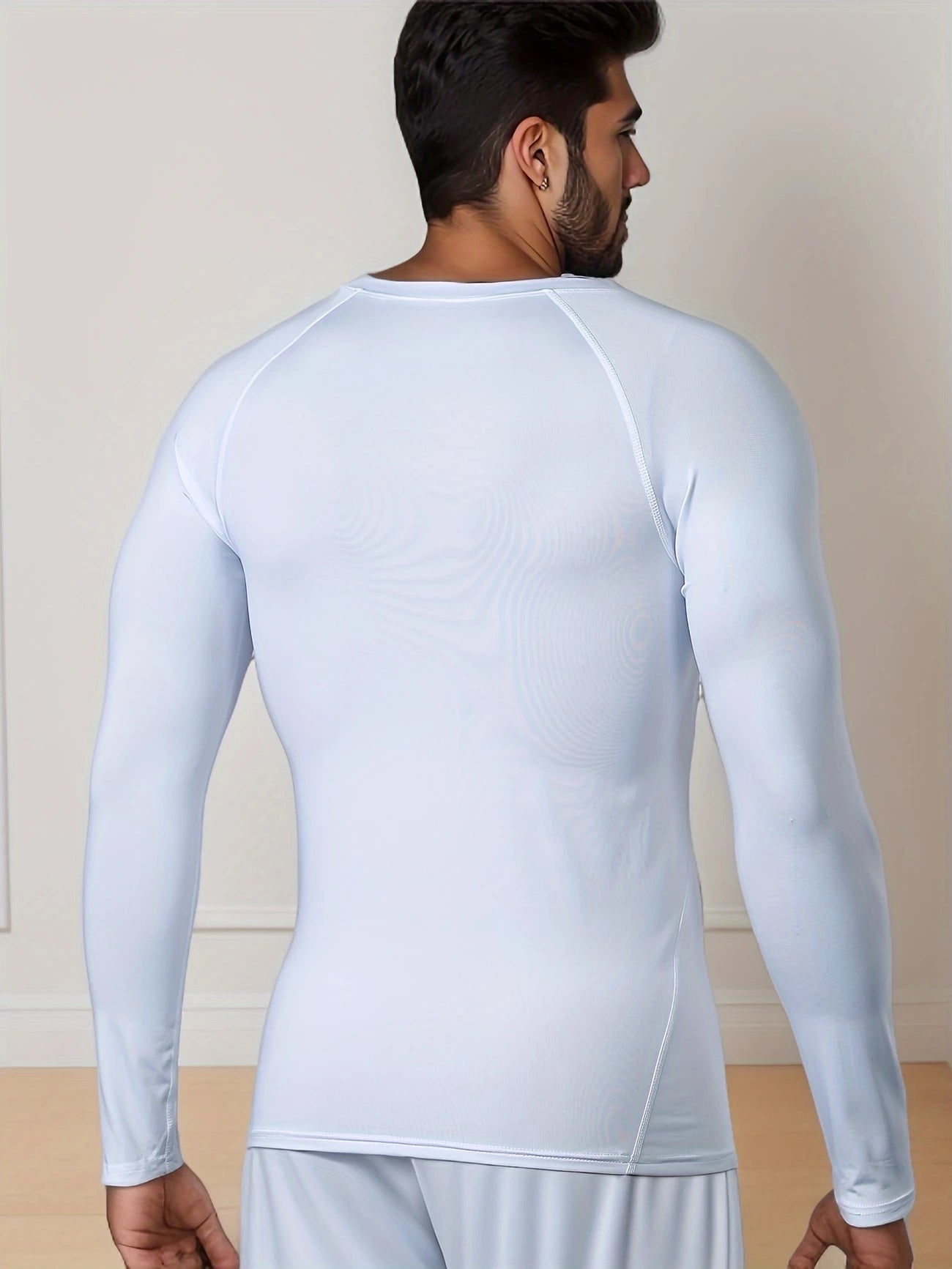 Tee-Shirt Thermique Homme Manches Longues – Sous-vêtement Technique Respirant pour Hiver & Sport