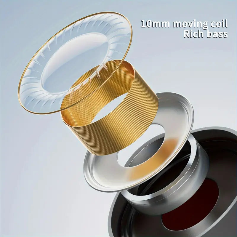 Écouteurs Intra-Auriculaires Filaire Stéréo avec Micro – Design Métallique Confortable et Son Haute Qualité