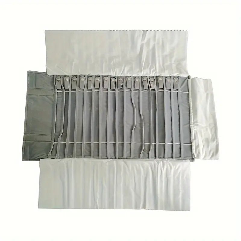 Trousse de Rangement pour Pinceaux et Outils – Étui en Tissu avec Boutons Pression, Multi-Couleurs