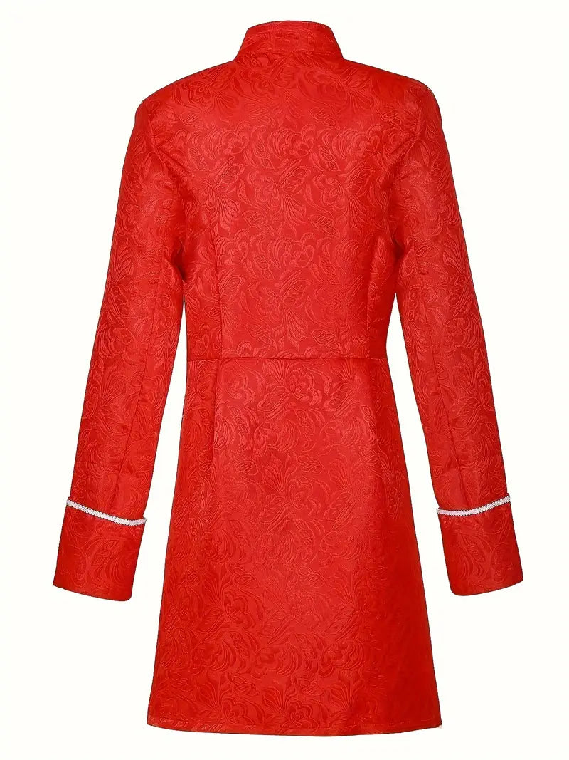 Manteau fantaisie homme gothique – Veste longue brocart style victorien et steampunk