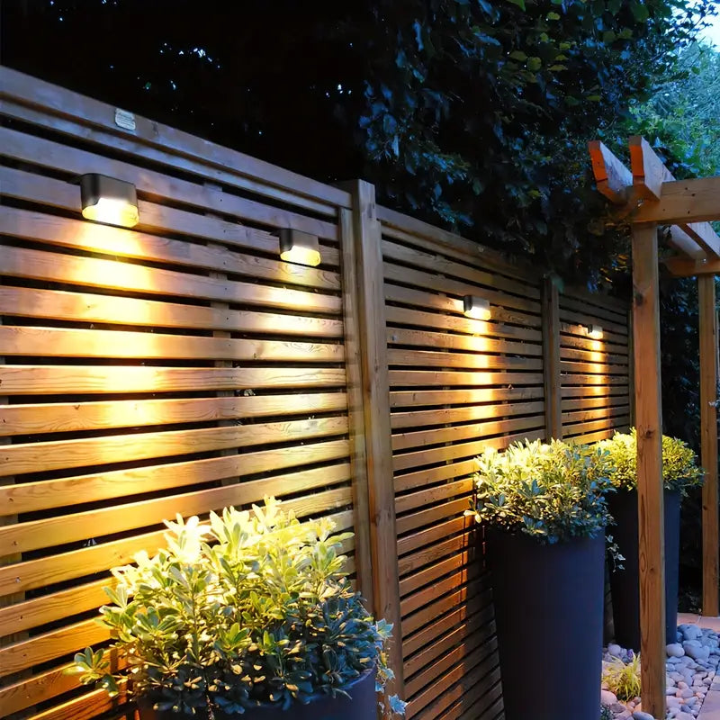 Lot de 7 Lampes Solaires LED Extérieures – Éclairage Étanche pour Escaliers, Terrasse et Jardin