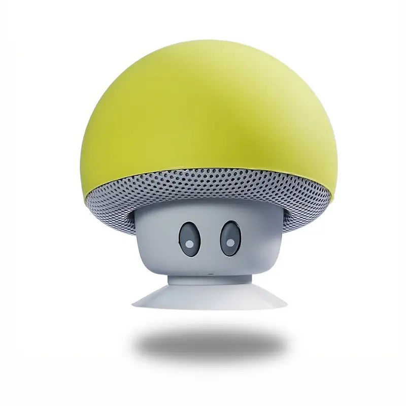 Mini Enceinte Bluetooth USB Champignon – Haut-Parleur Portable avec Ventouse et Micro Intégré