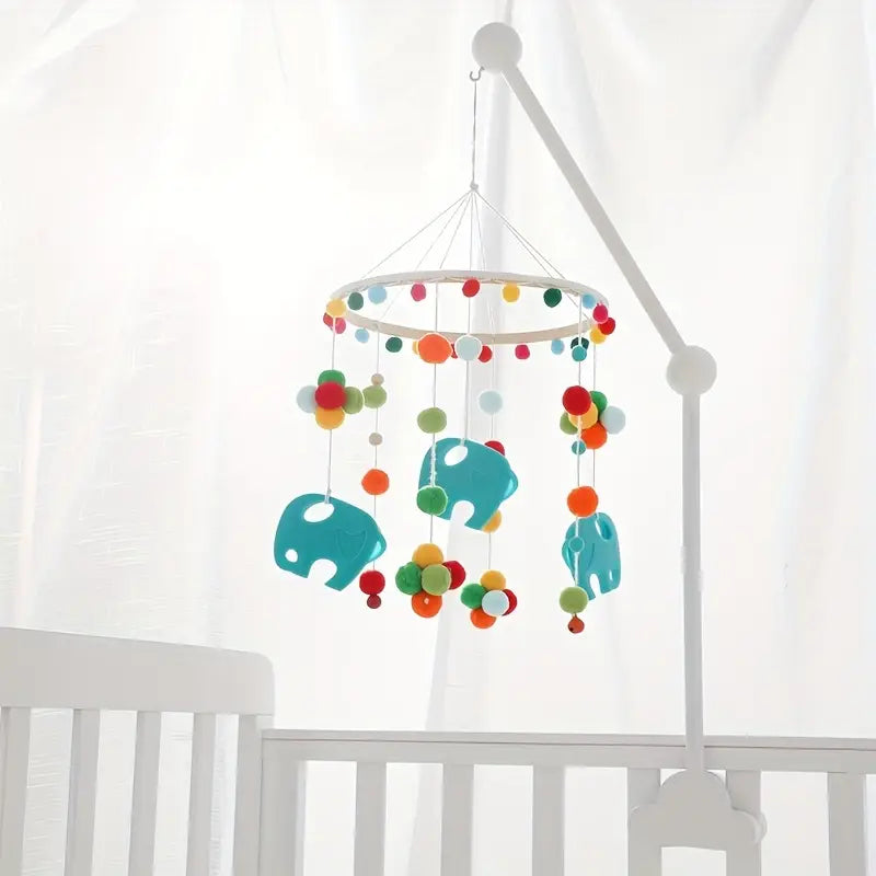 Support mobile en bois pour lit bébé – Bras rotatif décoratif pour chambre bébé