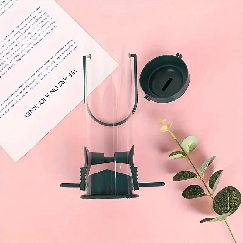Mangeoire à Graines Suspendue pour Oiseaux Sauvages – Distributeur Transparent Résistant aux Intempéries, Idéal pour Balcon et Jardin