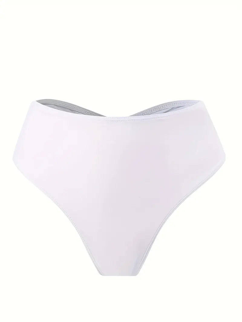 Bas de Bikini Taille Haute Femme – Coupe Gainante et Confort Été