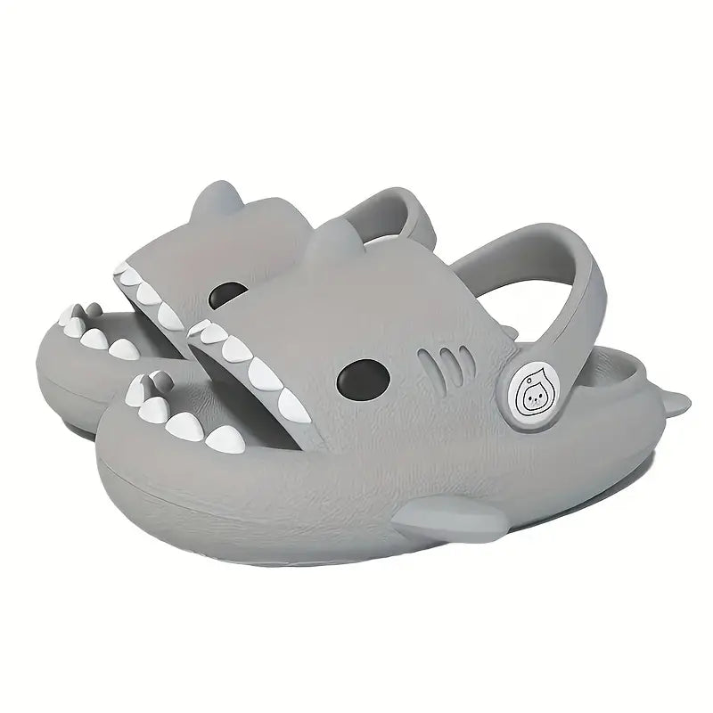 Sabots garçon requin bleu – Mules de plage légères et antidérapantes pour enfant