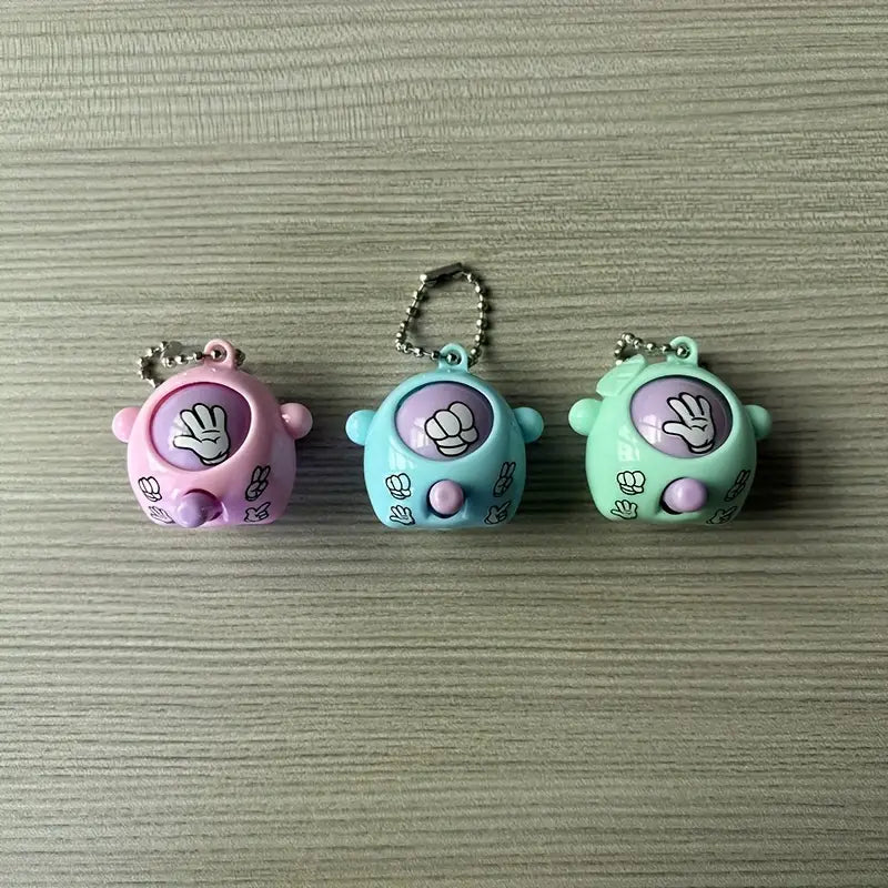 Lot de 24 Porte-clés Enfant Jeu Pierre Feuille Ciseaux – Mini Gadgets Ludiques et Colorés