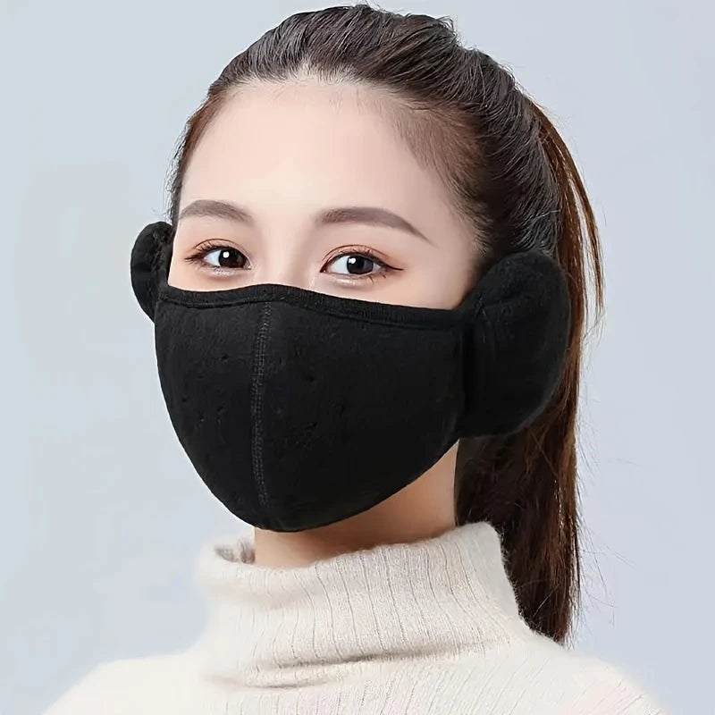 Masque Hiver avec Cache-Oreilles Intégrés – Protection Chaude et Confortable Contre le Froid pour Homme