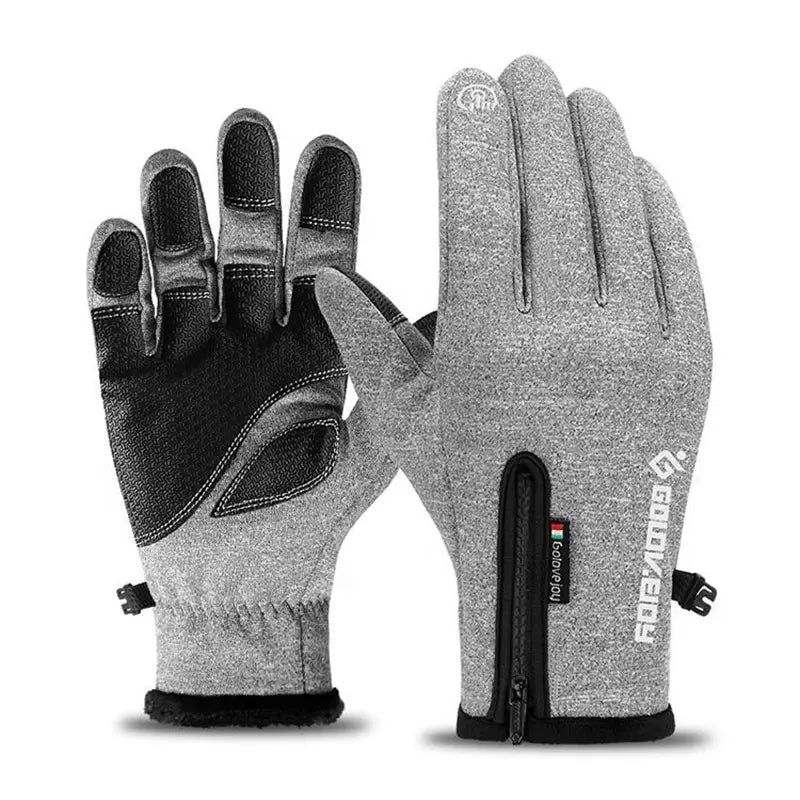 Gants de cyclisme hiver imperméables et antidérapants – Gants tactiles chauds pour vélo, VTT et sport en extérieur