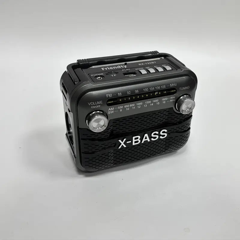 Radio Portable X-BASS FM/AM/SW avec USB, Carte TF et Prise Casque – Son Puissant et Clair