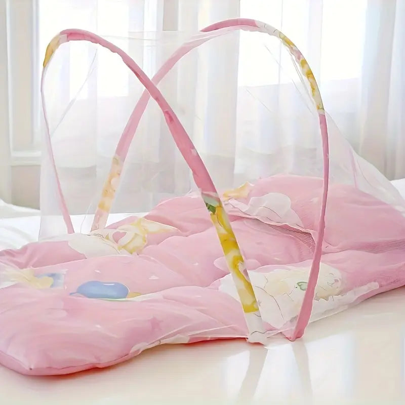 Matelas Bébé Confort avec Moustiquaire – Tapis de Sommeil Douillet pour Chambre Bébé