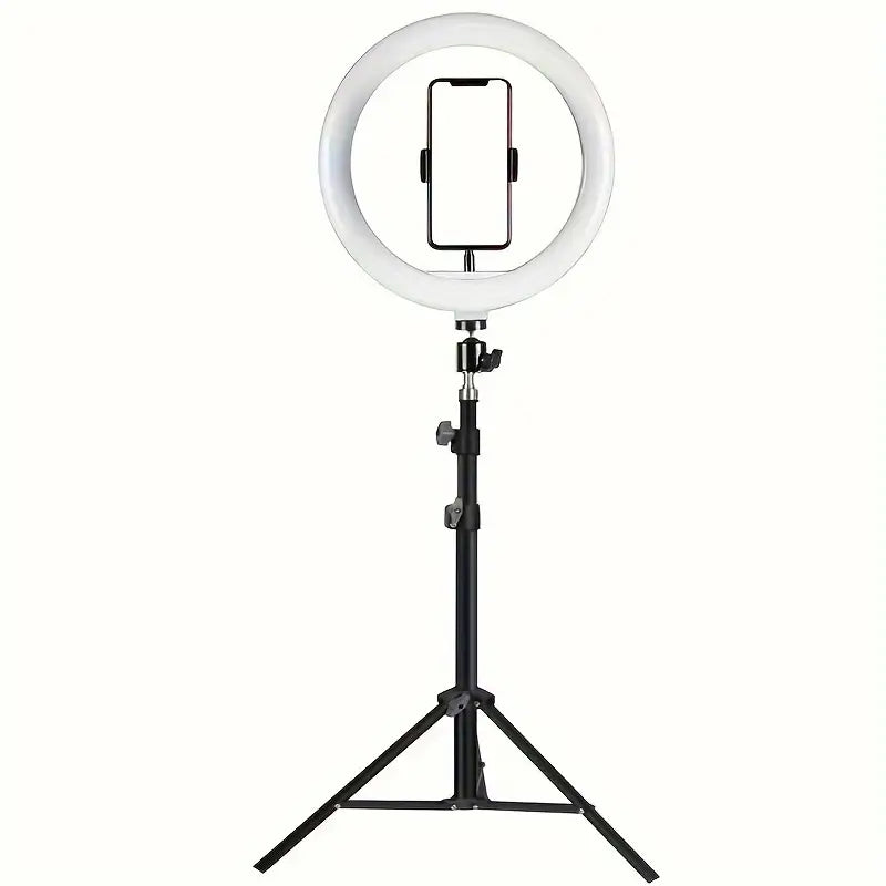 Anneau Lumineux LED avec Trépied Réglable – Ring Light pour Smartphone, Maquillage, Live et Vidéos