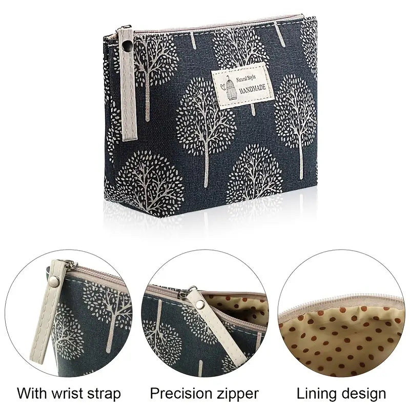 Trousse de toilette imprimée Pochette maquillage et accessoires voyage
