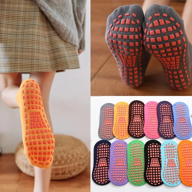 Chaussettes antidérapantes bébé – Bas colorés confortables pour apprendre à marcher en toute sécurité