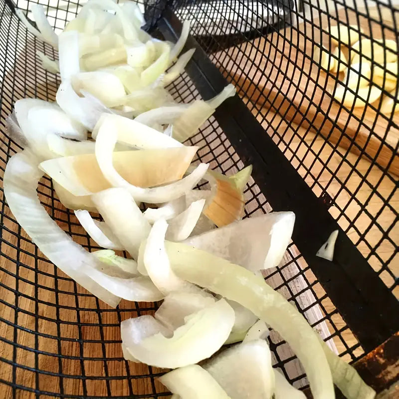 Panier Grill Rotatif en Acier Inoxydable – Cylindre de Cuisson Multifonction pour Barbecue, Four et Réfrigérateur