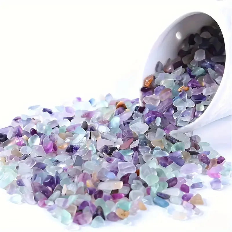 Pierres précieuses en vrac naturelles polies – Mélange de cristaux multicolores pour bijoux et lithothérapie