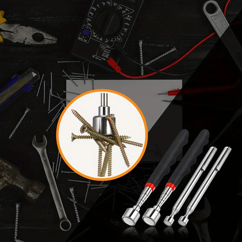 Ensemble d’Outils de Précision avec Poignées Télescopiques et Clés – Kit Magnétique pour Réparation Industrielle