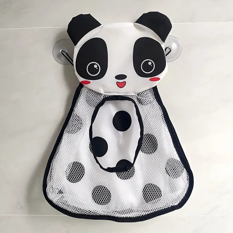 Filet de Rangement Jouets Bain Bébé – Pochette Murale Animaux (Grenouille, Panda, Canard, Tigre)