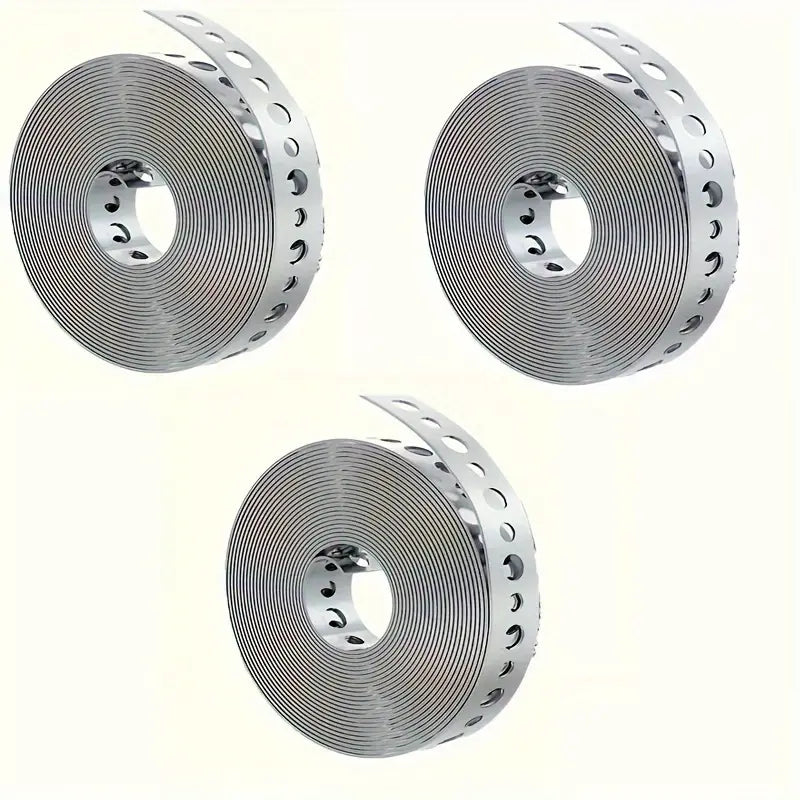 Feuillard Perforé en Acier Galvanisé – Bande Métallique Flexible pour Fixation et Support Industriel