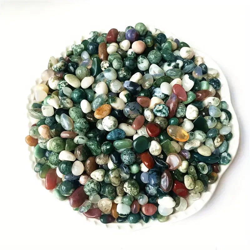 Pierres précieuses en vrac naturelles polies – Mélange de cristaux multicolores pour bijoux et lithothérapie