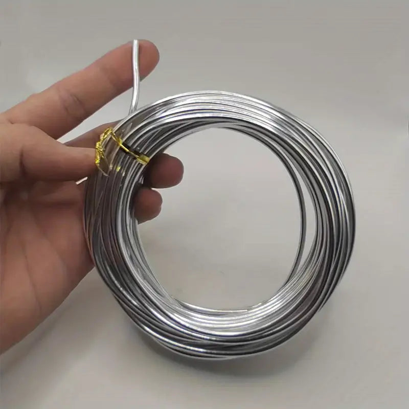 Fil d’Aluminium Souple Argenté – Matériau Industriel Polyvalent pour Bricolage, Modélisme et Applications Techniques