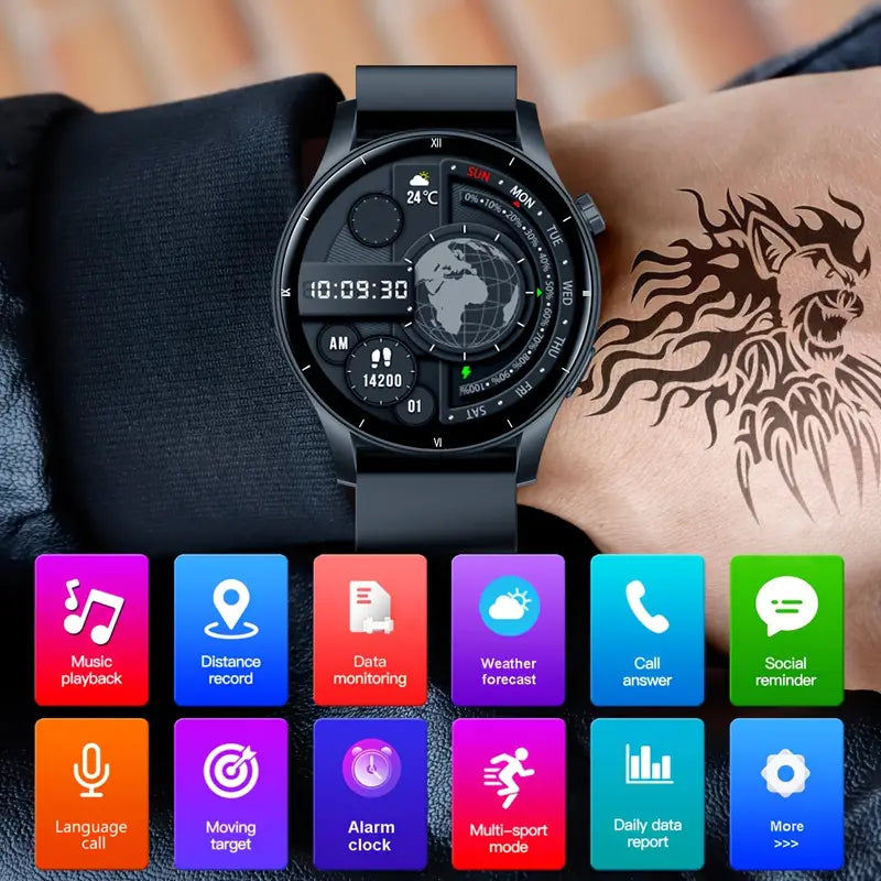 Montre Connectée Intelligente avec Suivi Santé Complet – Appels, Notifications et Analyse du Corps en Temps Réel