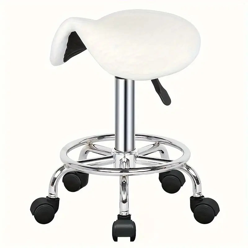 Fauteuil de Coiffure Professionnel avec Miroir Rond – Mobilier de Salon de Beauté et Barber Shop