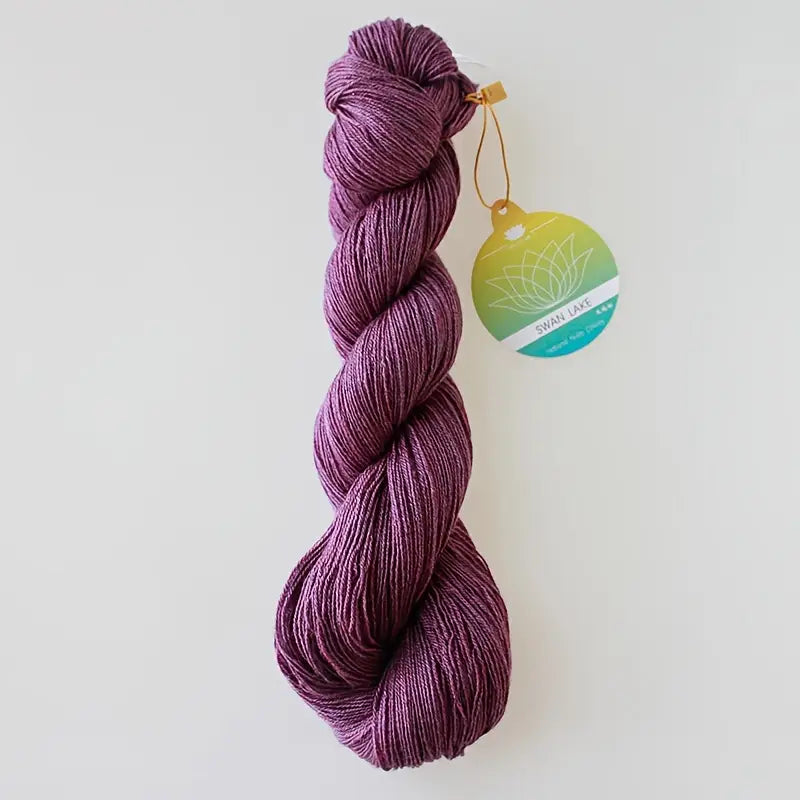 Écheveaux de Laine Fine Dégradée – Fil Doux Violet & Bleu pour Crochet, Tricot et Broderie