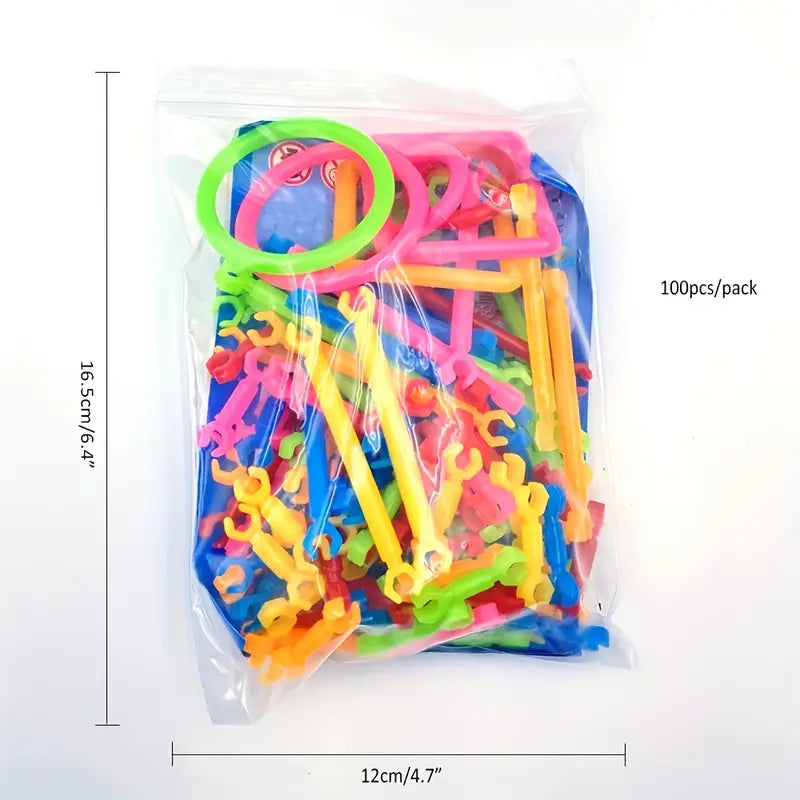 Kit de Bâtonnets et Connecteurs Colorés – Jeu de Construction Créatif pour Enfants | Modélisme et Maquettes