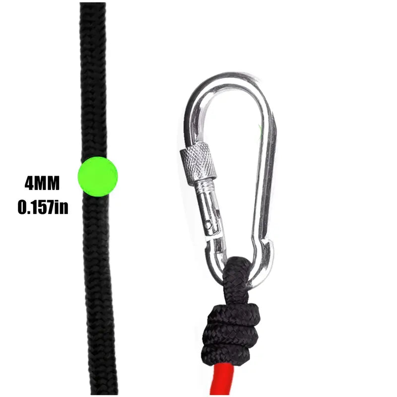 Corde de traction bateau avec mousqueton – Accessoires pour ancrage, kayak et sports nautiques