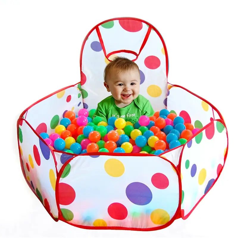 Tente à balles pour bébé et tout-petit – Aire de jeu pliable avec balles colorées pour amusement et éveil