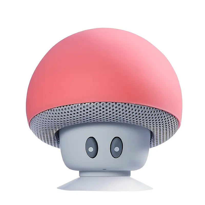 Mini Enceinte Bluetooth USB Champignon – Haut-Parleur Portable avec Ventouse et Micro Intégré