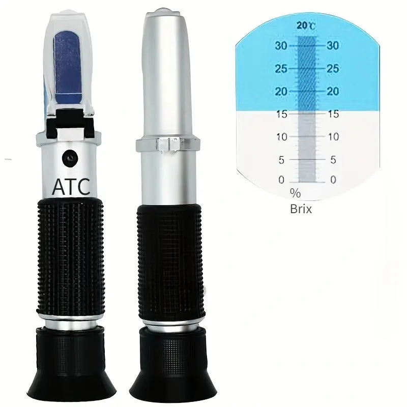 Réfractomètre ATC Portable – Outil de Mesure Précis pour Sucre, Liquides et Solutions