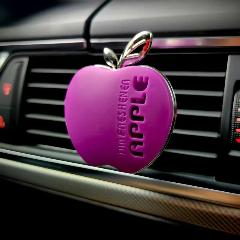 Désodorisant voiture pomme – Diffuseur parfum clip pour grille d’aération