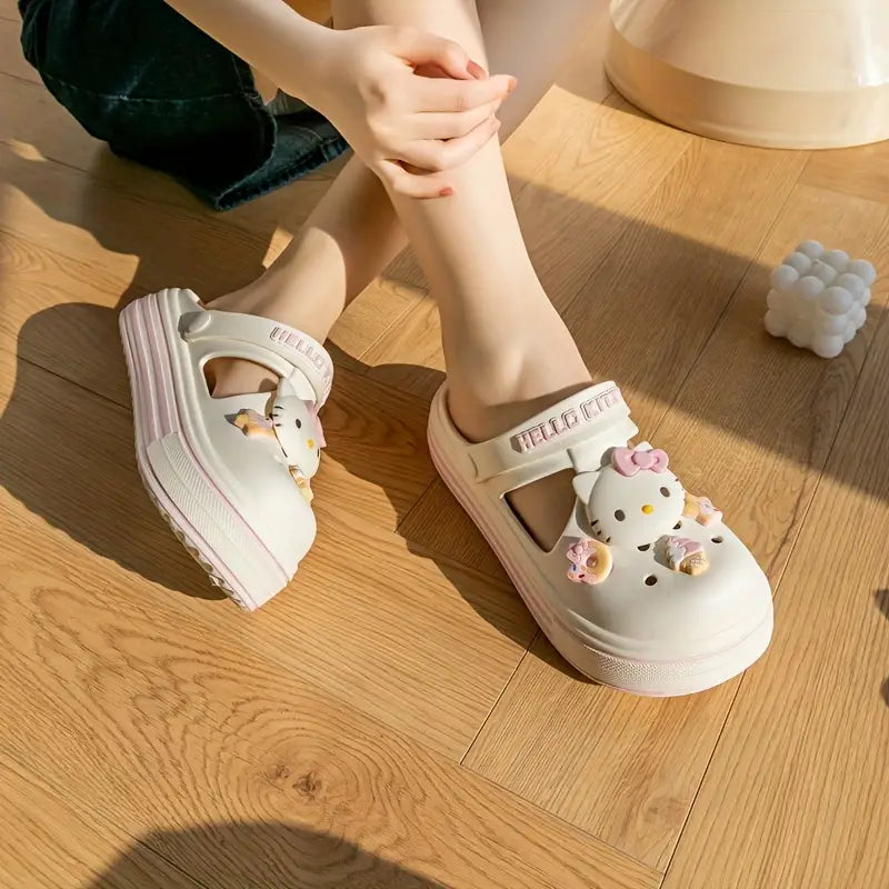 Sabots fille roses My Melody – Mules légères avec décorations kawaii et semelle confort