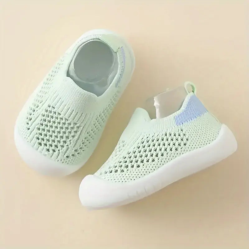 Chaussures bébé garçon légères – Baskets respirantes en maille souple, semelle antidérapante, confort pour premiers pas