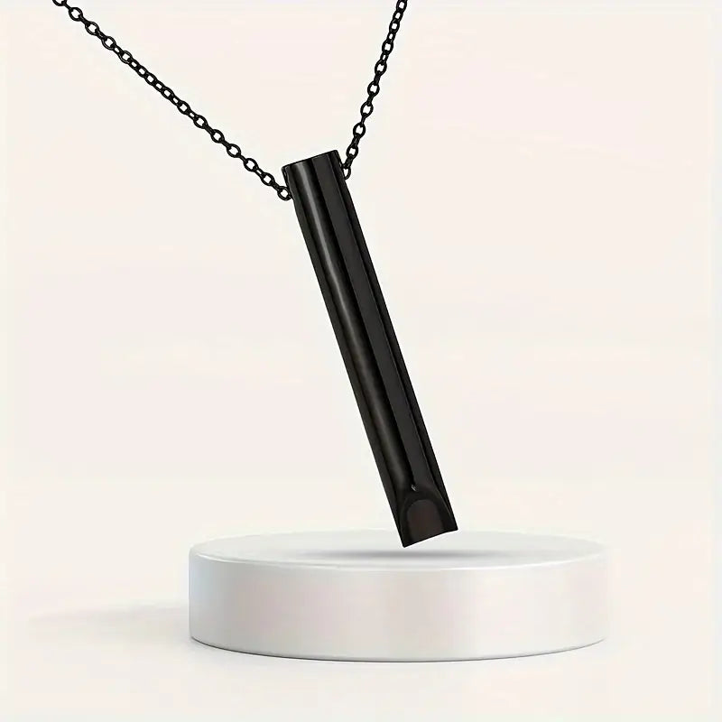 Collier Anti-Stress Respiration Consciente – Tube de Respiration Apaisant pour la Relaxation et la Pleine Conscience