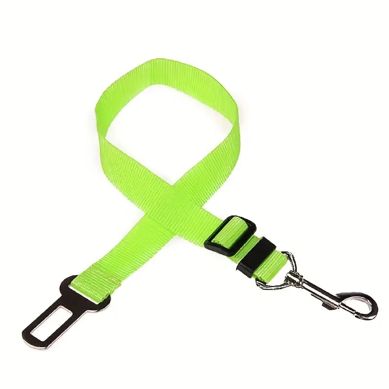 Ceinture de Sécurité pour Chien en Voiture – Sangle Réglable Universelle avec Mousqueton et Boucle Auto