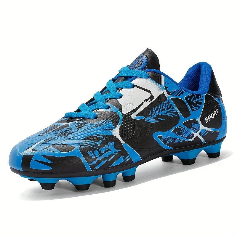 Chaussures de Football Enfant Garçon – Crampons Antidérapants Terrain Sec
