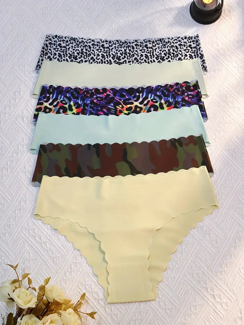 Lot de Culottes Invisibles Femme Sans Couture à Finition Ondulée – Ultra Douces & Sans Marque