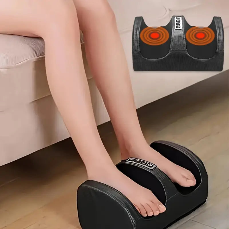 Masseur Électrique de Pieds avec Chaleur – Massage Shiatsu Relaxant pour Fatigue et Douleurs Plantaires