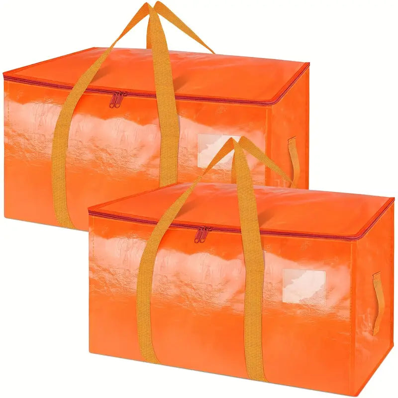 Lot de 2 sacs de rangement grande capacité  Organisation idéale pour vêtements, couettes et linge