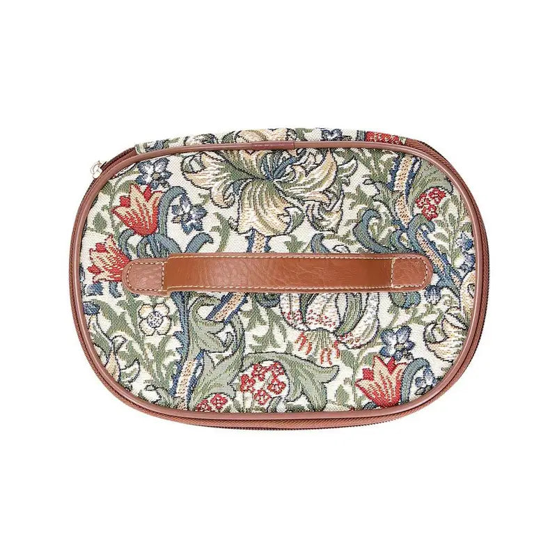 Trousse de toilette vintage à motifs floraux Élégance et style rétro