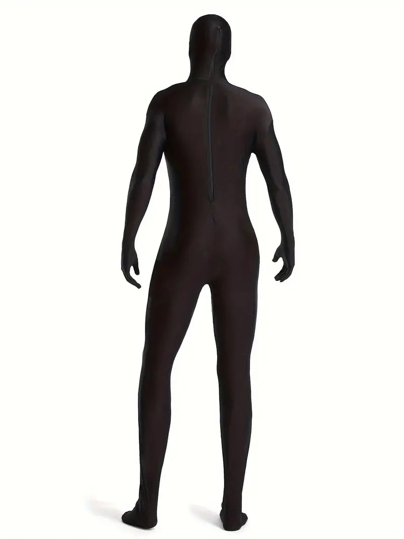 Combinaison intégrale homme noire – Morphsuit fantaisie déguisement cosplay soirée