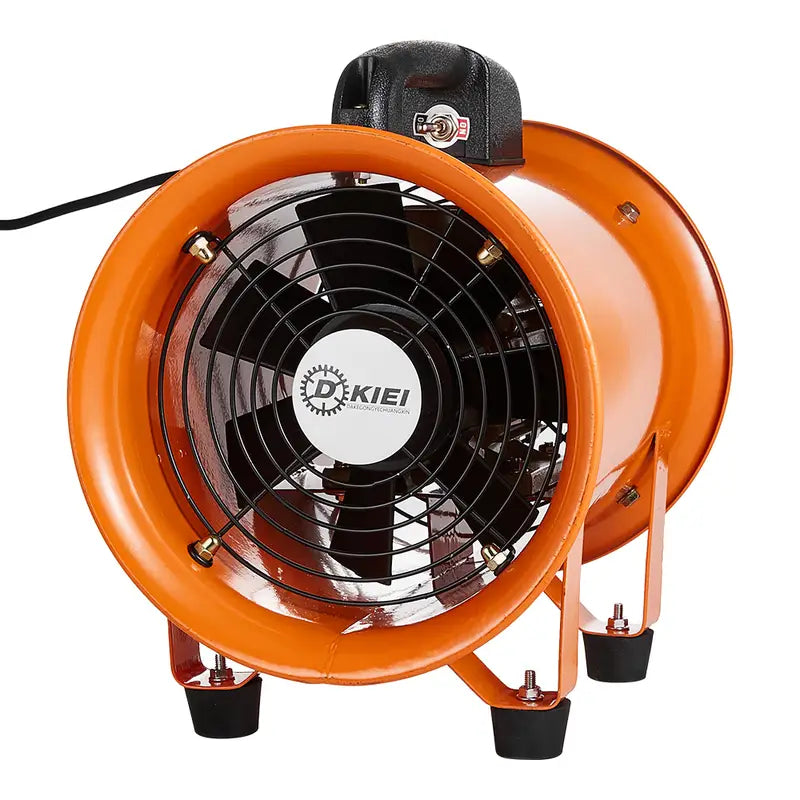 Ventilateur industriel portable en métal – Haute puissance, ventilation atelier, chantier et garage