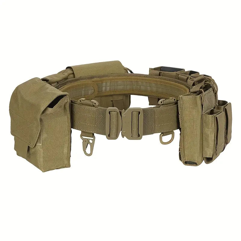 Ceinture tactique militaire avec poches modulables – Ceinture de combat réglable et robuste
