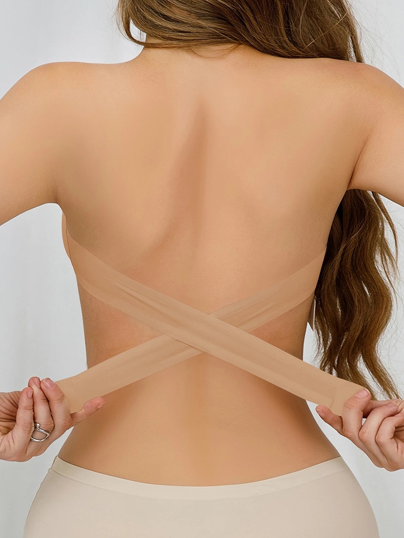 Soutien-Gorge Bandeau Sans Bretelles Femme – Lingerie Sexy Invisible Push-Up avec Coques Moulées