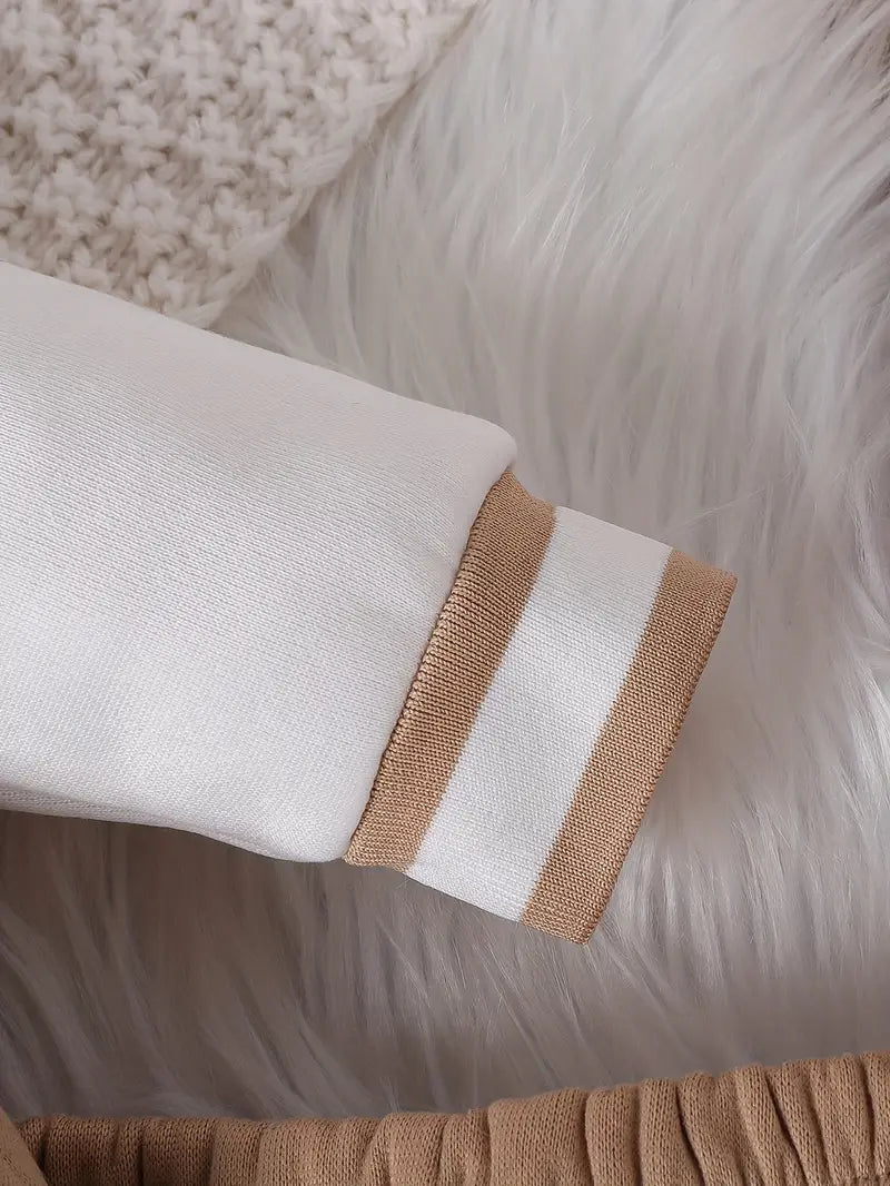 Ensemble bébé garçon veste teddy et pantalon – look sport chic confortable