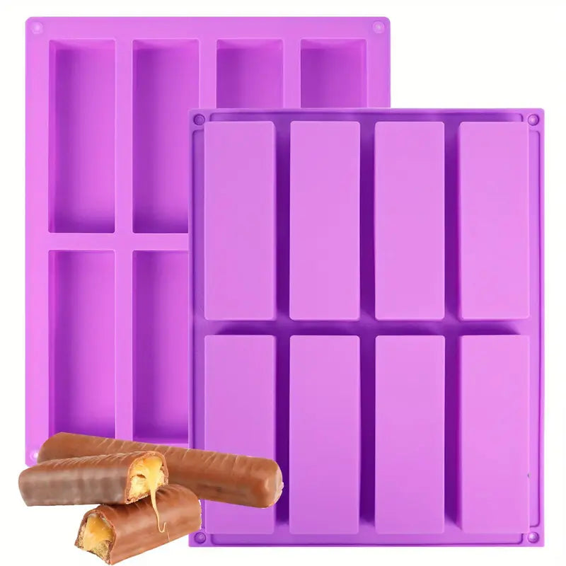 Moule en Silicone Rectangulaire pour Barres d’Alimentation – Céréales, Chocolat et Snacks Maison