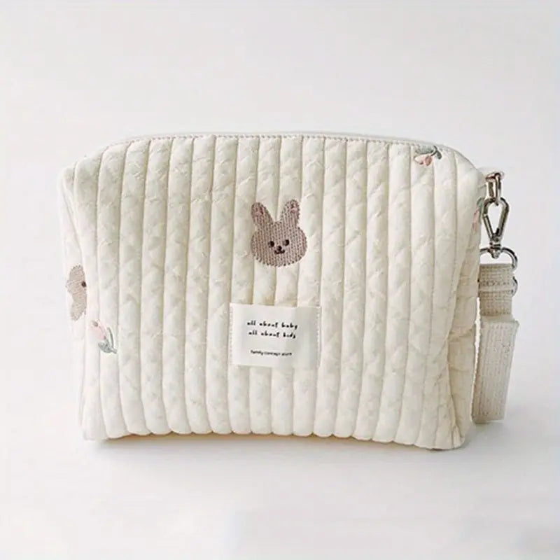 Trousse de toilette bébé matelassée – Sac de voyage compact et mignon avec plusieurs motifs